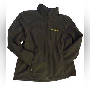 Oregon ducks Eddie Bauer EB533 Ladies Shaded Crosshatch Soft Shell Jacket